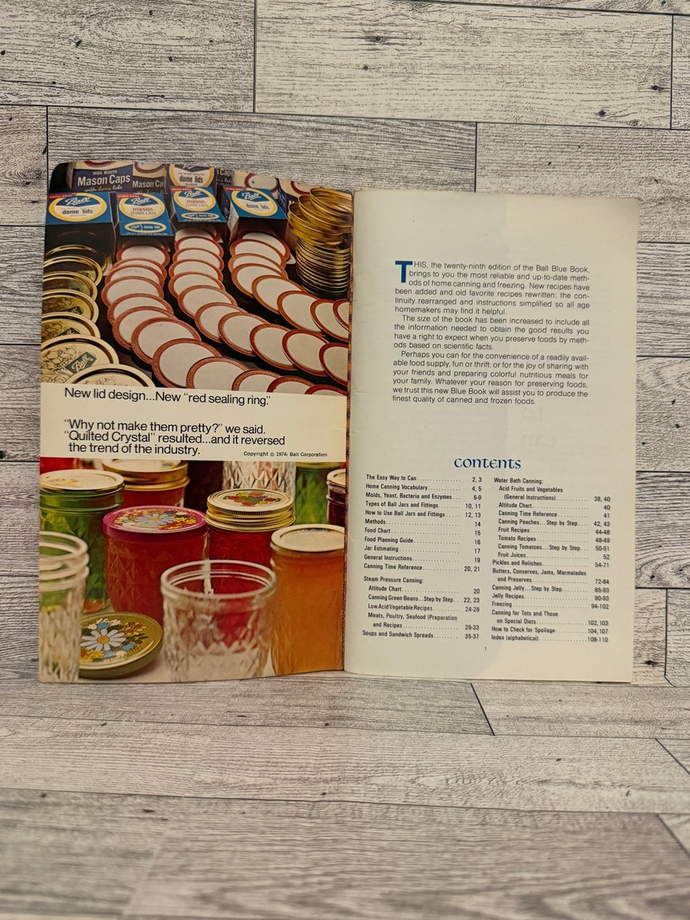 The Ball Blue Book Guide to Home Canning & Freezing 1972 29th Edition Paperback - Picture 3 of 16